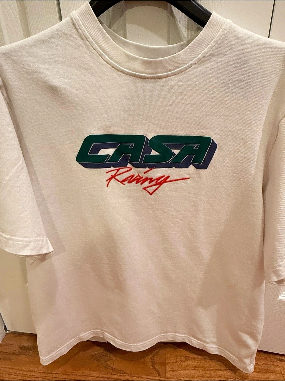Casablanca Casa Racing T-Shirt Graphic Tee White Medium